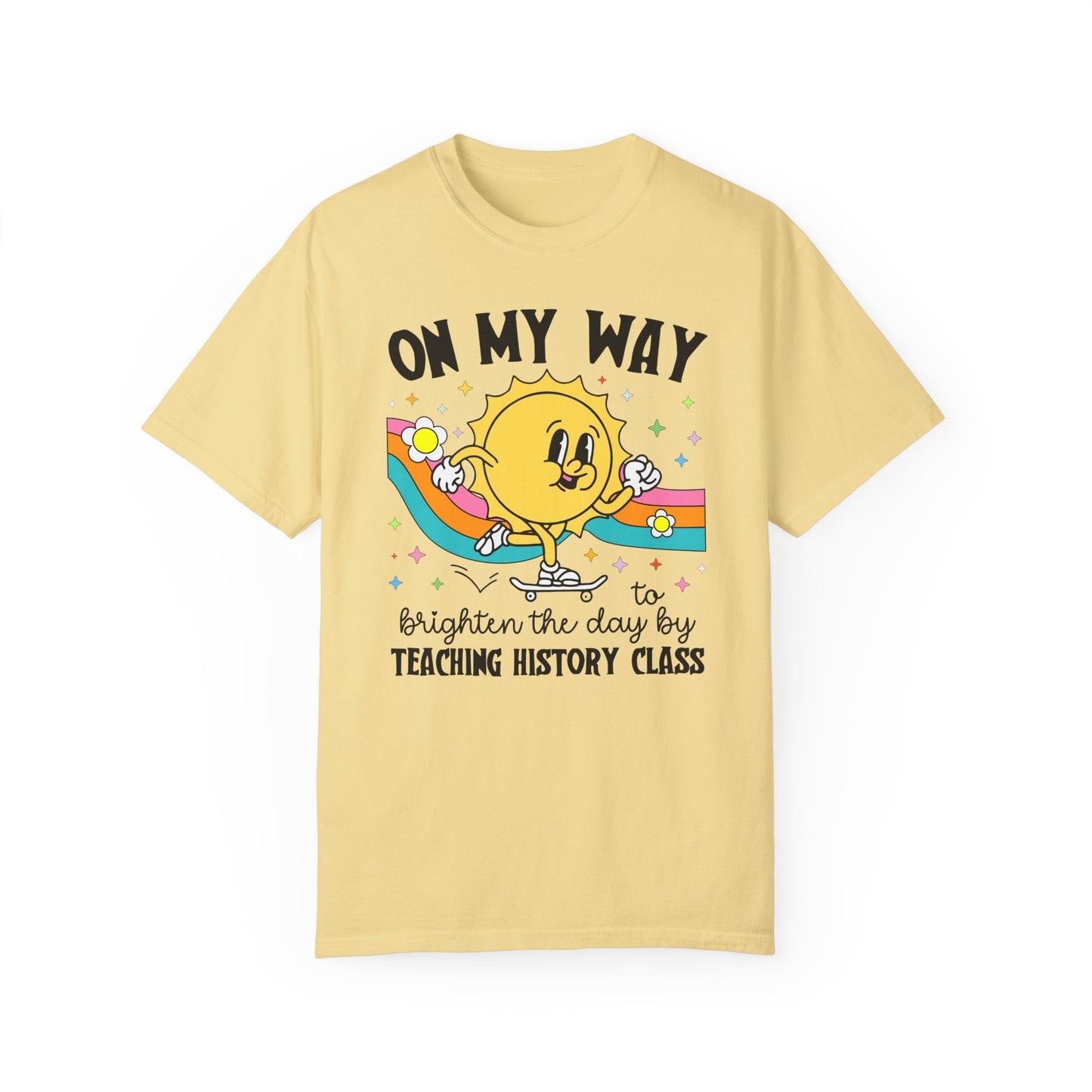 History Teacher Tee Shirt with Sun