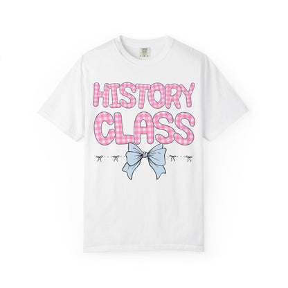 History Teacher Gingham Tee