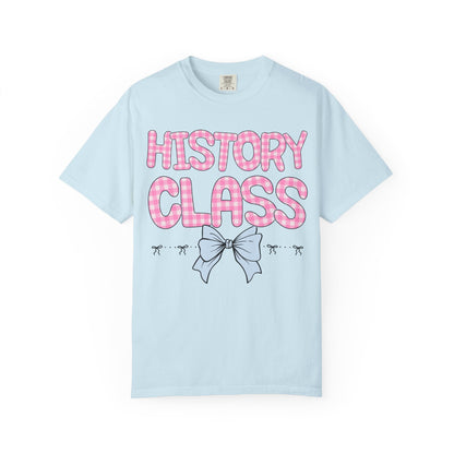 History Teacher Gingham Tee
