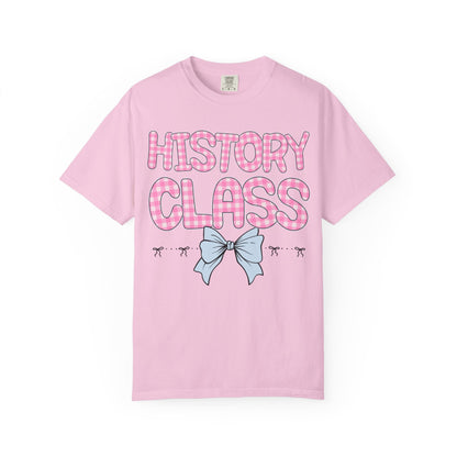 History Teacher Gingham Tee