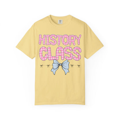 History Teacher Gingham Tee