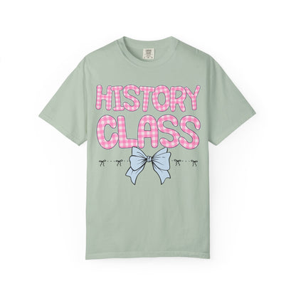 History Teacher Gingham Tee