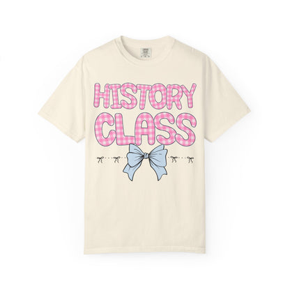 History Teacher Gingham Tee