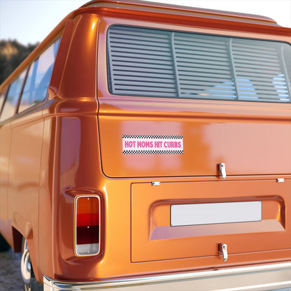 Hot Moms Hit Curbs Bumper Sticker