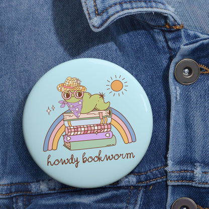 Howdy Bookworm Button