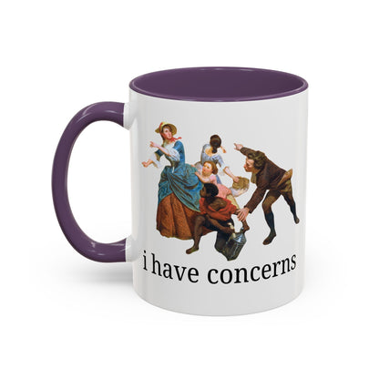 I Have Concerns Art History Coffee Mug: Mrs. Schuyler Burning Her Wheat Fields