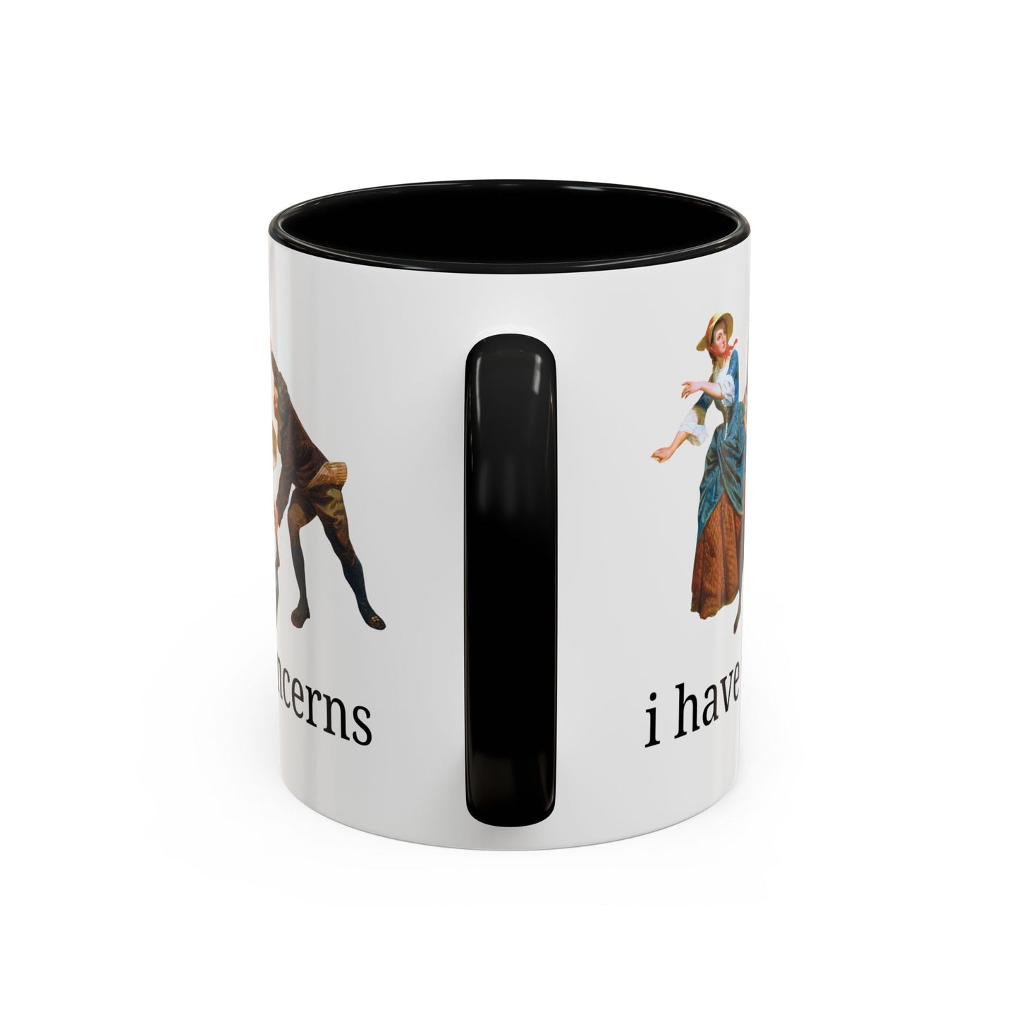 I Have Concerns Art History Coffee Mug: Mrs. Schuyler Burning Her Wheat Fields