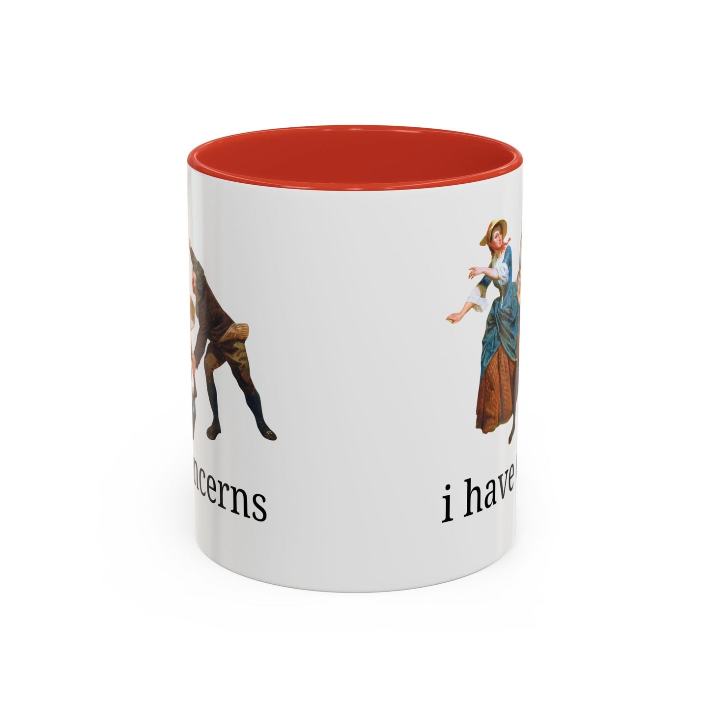 I Have Concerns Art History Coffee Mug: Mrs. Schuyler Burning Her Wheat Fields
