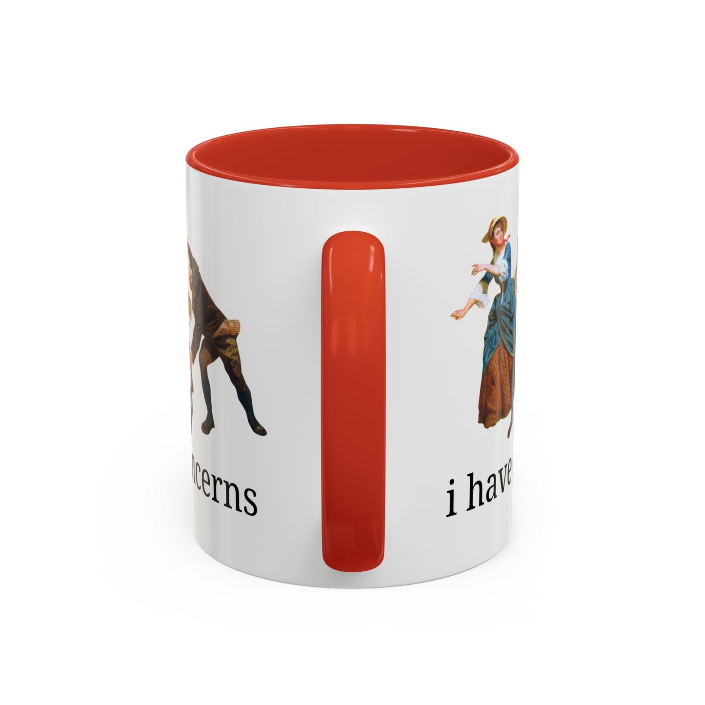 I Have Concerns Art History Coffee Mug: Mrs. Schuyler Burning Her Wheat Fields