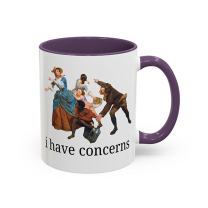I Have Concerns Art History Coffee Mug: Mrs. Schuyler Burning Her Wheat Fields