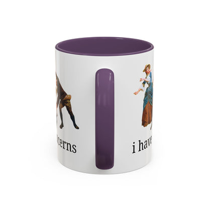I Have Concerns Art History Coffee Mug: Mrs. Schuyler Burning Her Wheat Fields