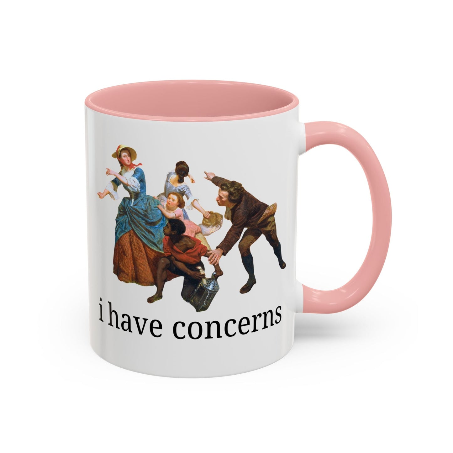 I Have Concerns Art History Coffee Mug: Mrs. Schuyler Burning Her Wheat Fields