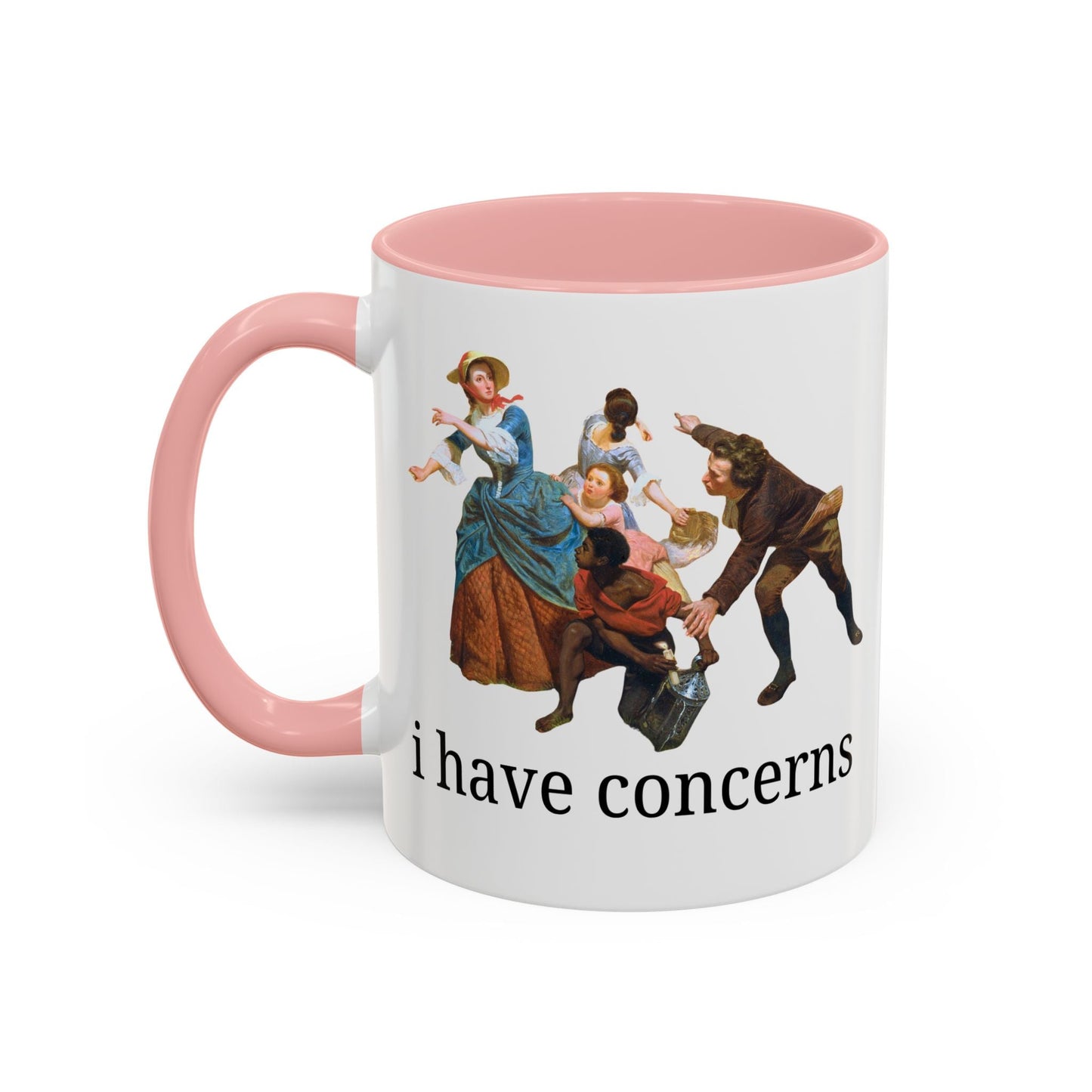 I Have Concerns Art History Coffee Mug: Mrs. Schuyler Burning Her Wheat Fields