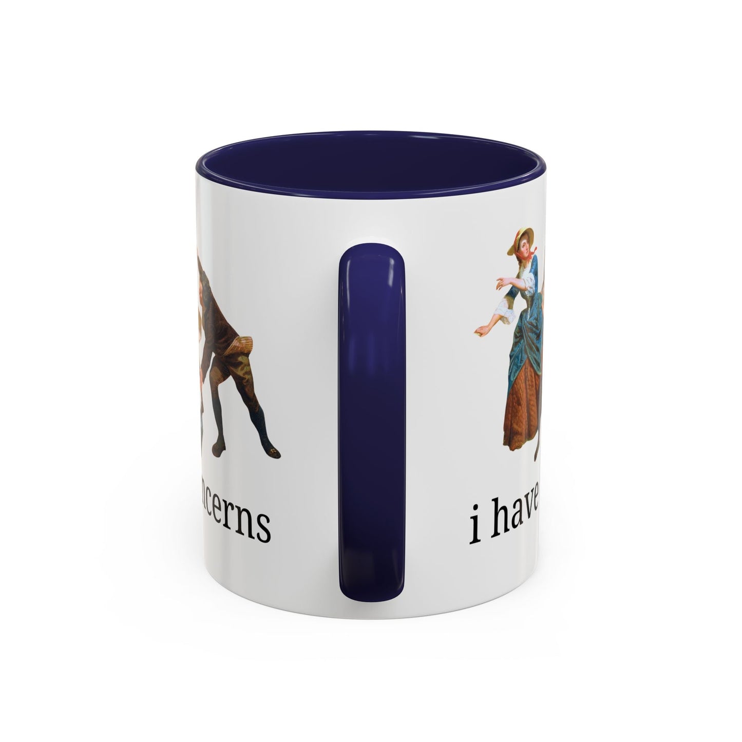 I Have Concerns Art History Coffee Mug: Mrs. Schuyler Burning Her Wheat Fields