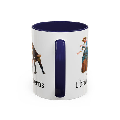 I Have Concerns Art History Coffee Mug: Mrs. Schuyler Burning Her Wheat Fields