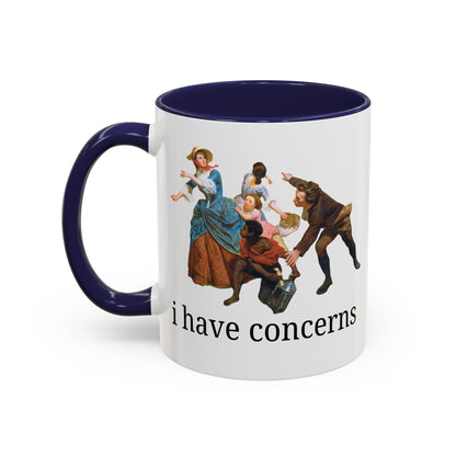 I Have Concerns Art History Coffee Mug: Mrs. Schuyler Burning Her Wheat Fields