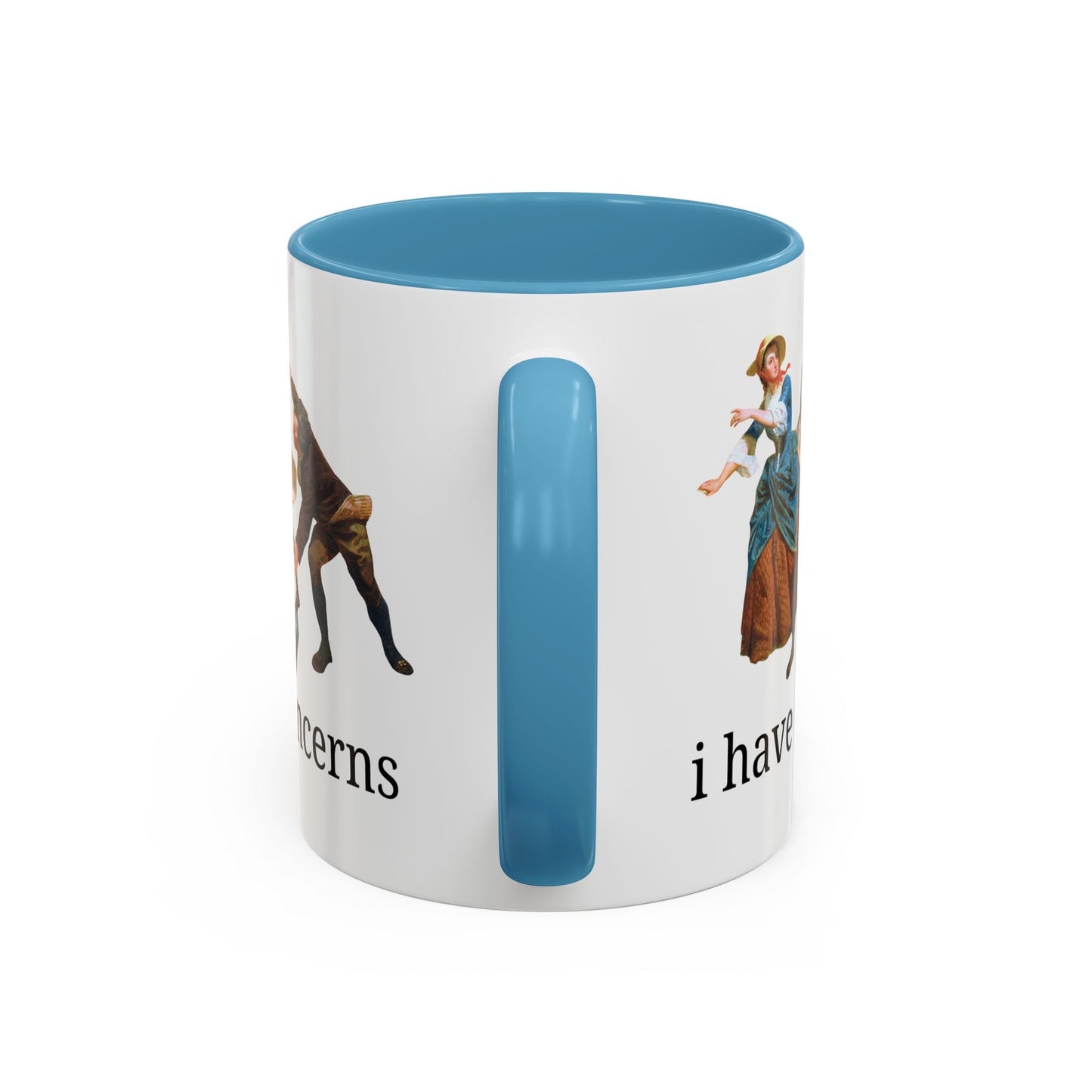 I Have Concerns Art History Coffee Mug: Mrs. Schuyler Burning Her Wheat Fields