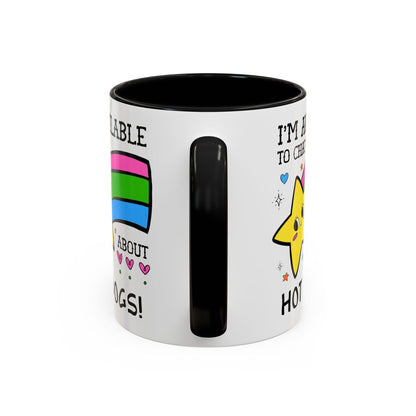 I'm Available to Chat About Hot Dogs Coffee Mug