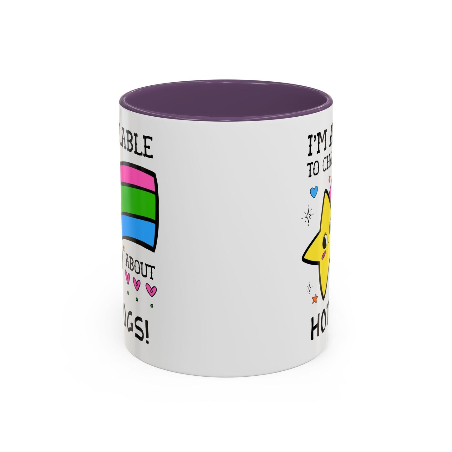 I'm Available to Chat About Hot Dogs Coffee Mug