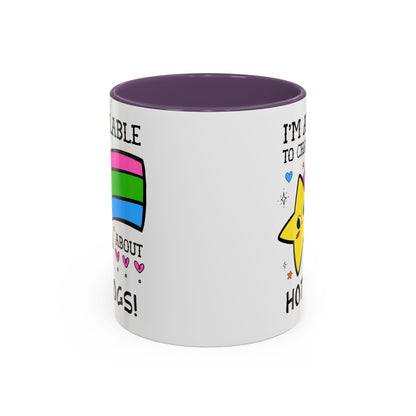 I'm Available to Chat About Hot Dogs Coffee Mug