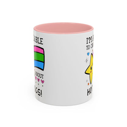 I'm Available to Chat About Hot Dogs Coffee Mug