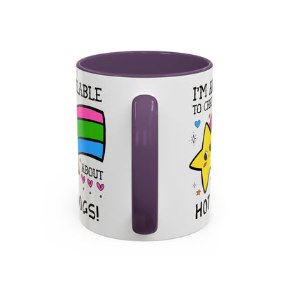 I'm Available to Chat About Hot Dogs Coffee Mug