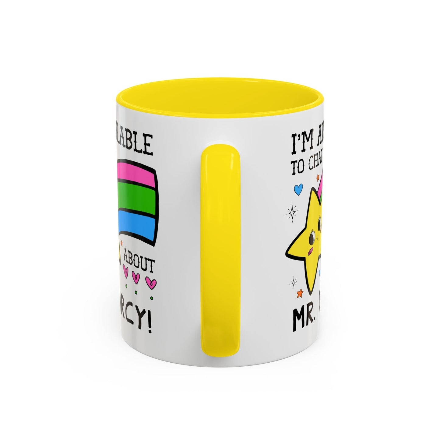 I'm Available to Chat About Mr. Darcy Coffee Mug