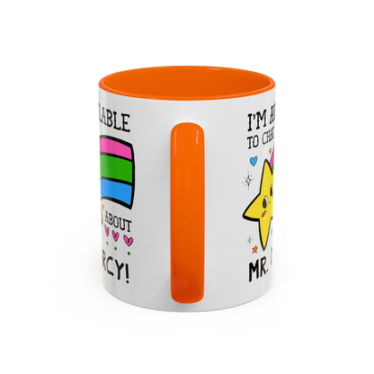 I'm Available to Chat About Mr. Darcy Coffee Mug