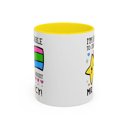 I'm Available to Chat About Mr. Darcy Coffee Mug