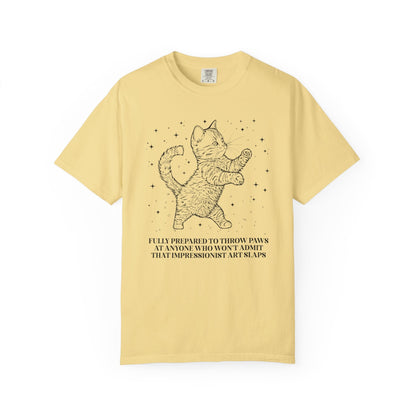 Impressionist Art Slaps Cat Tee