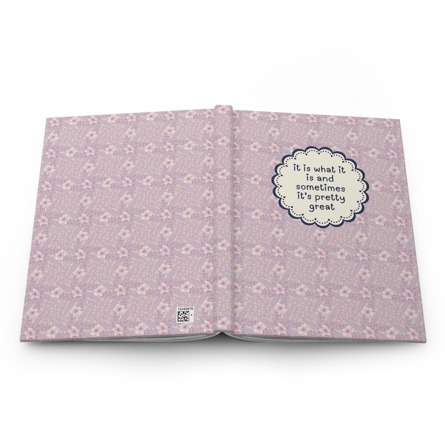 It Is What It Is Notebook: Purple Flowers