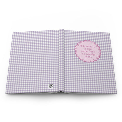 It Is What It Is: Purple Gingham