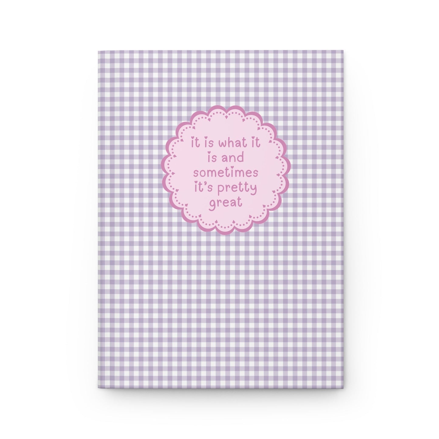 It Is What It Is: Purple Gingham