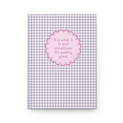 It Is What It Is: Purple Gingham