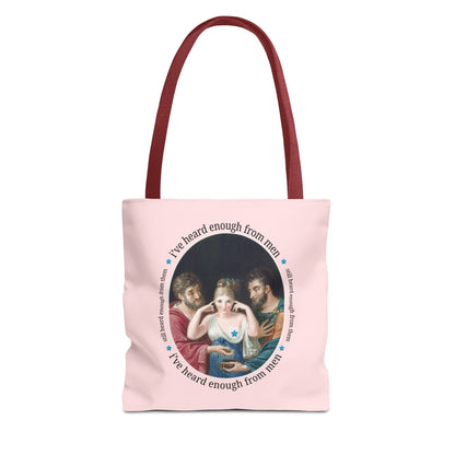I've Heard Enough From Men Feminist Art History Tote Bag