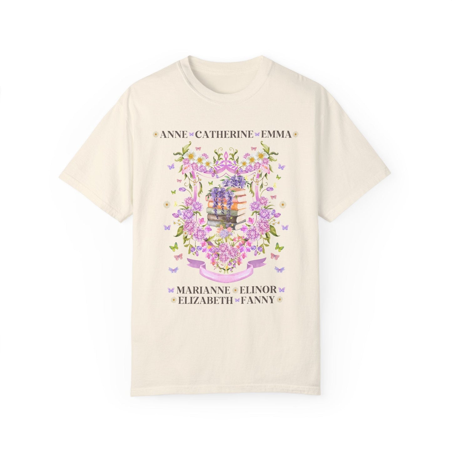 Jane Austen Floral Heroine Tee Shirt