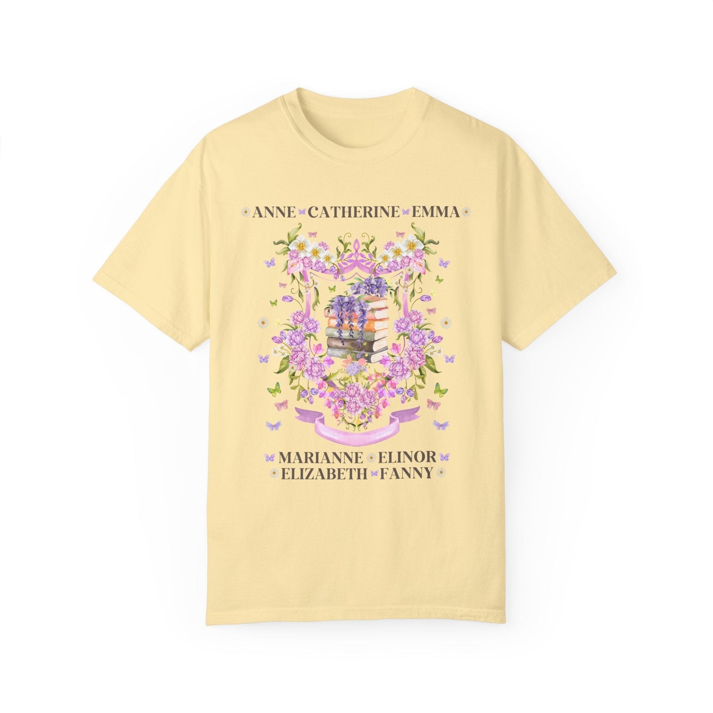Jane Austen Floral Heroine Tee Shirt