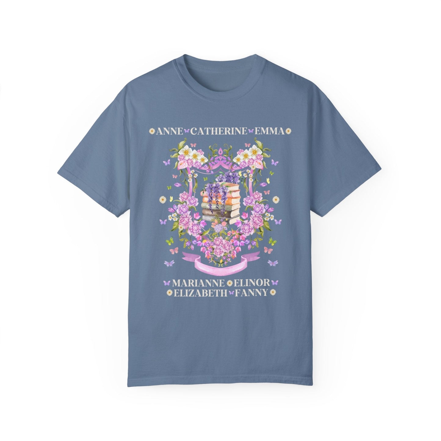 Jane Austen Floral Heroine Tee Shirt