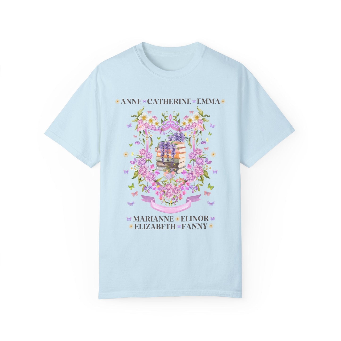 Jane Austen Floral Heroine Tee Shirt