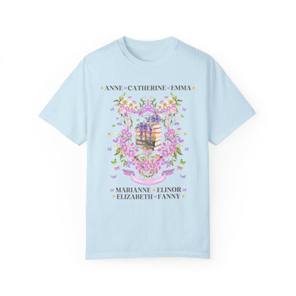 Jane Austen Floral Heroine Tee Shirt