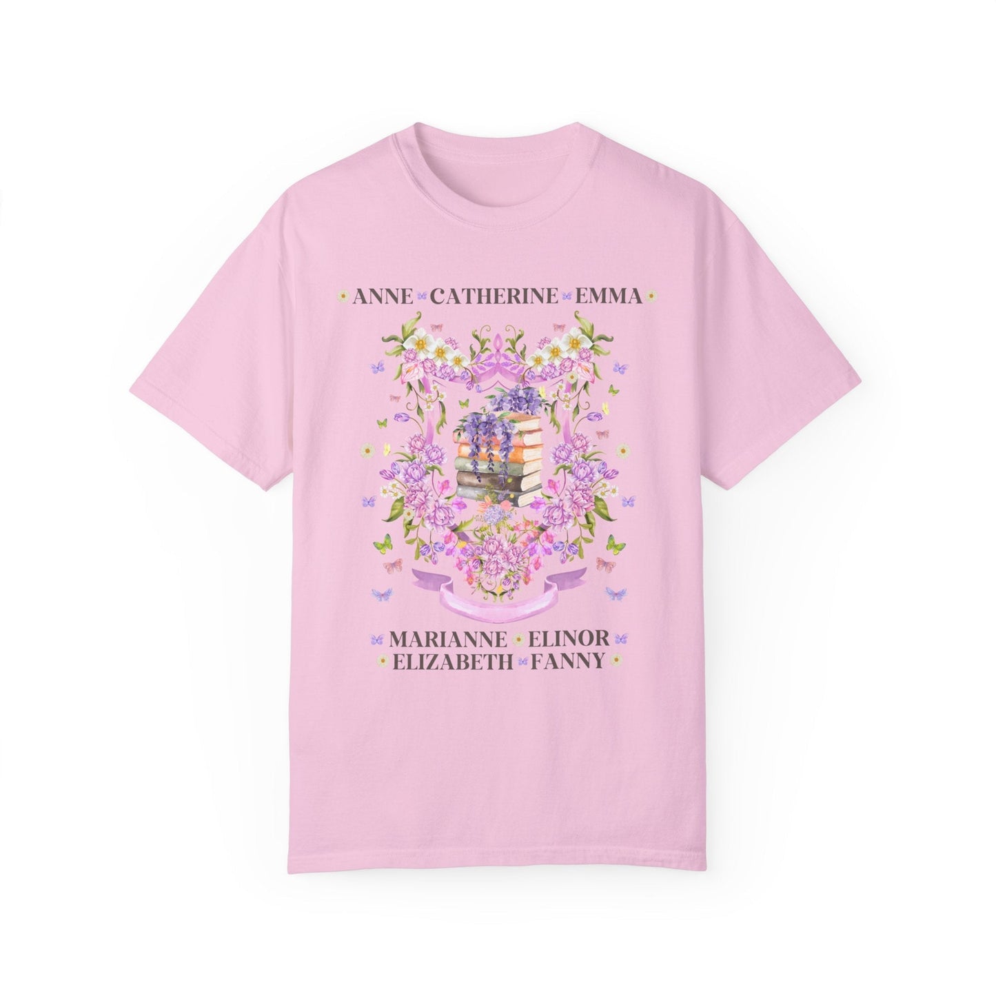 Jane Austen Floral Heroine Tee Shirt