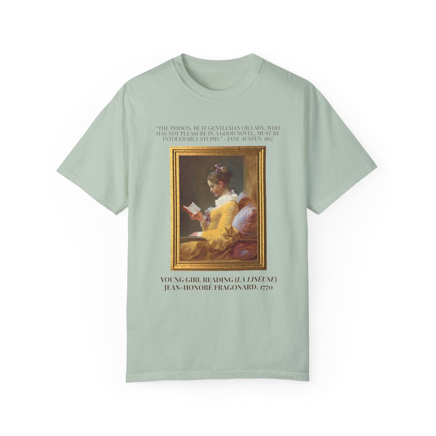 Jane Austen + JH Fragonard Reading Tee