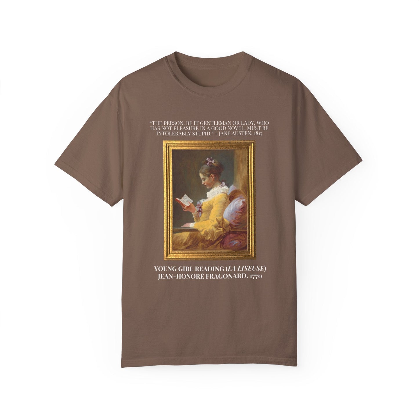 Jane Austen + JH Fragonard Reading Tee