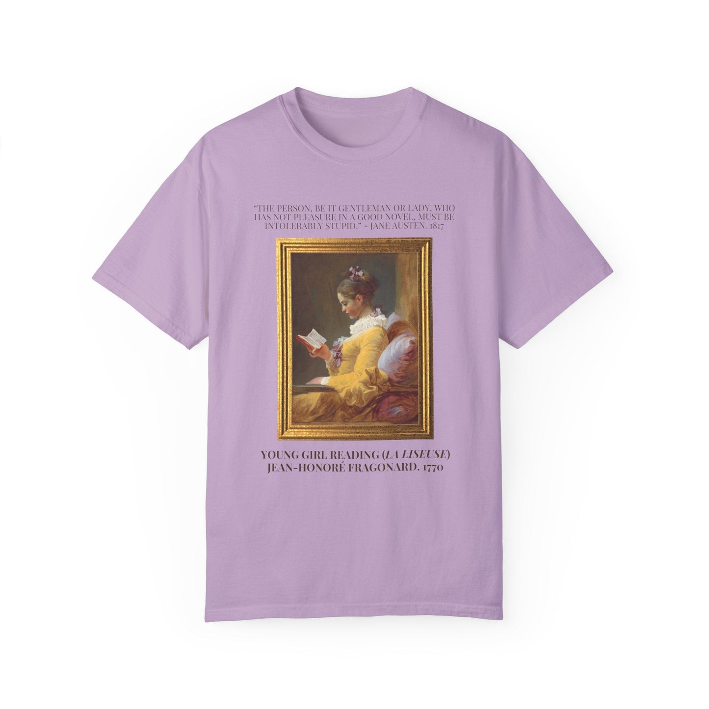 Jane Austen + JH Fragonard Reading Tee