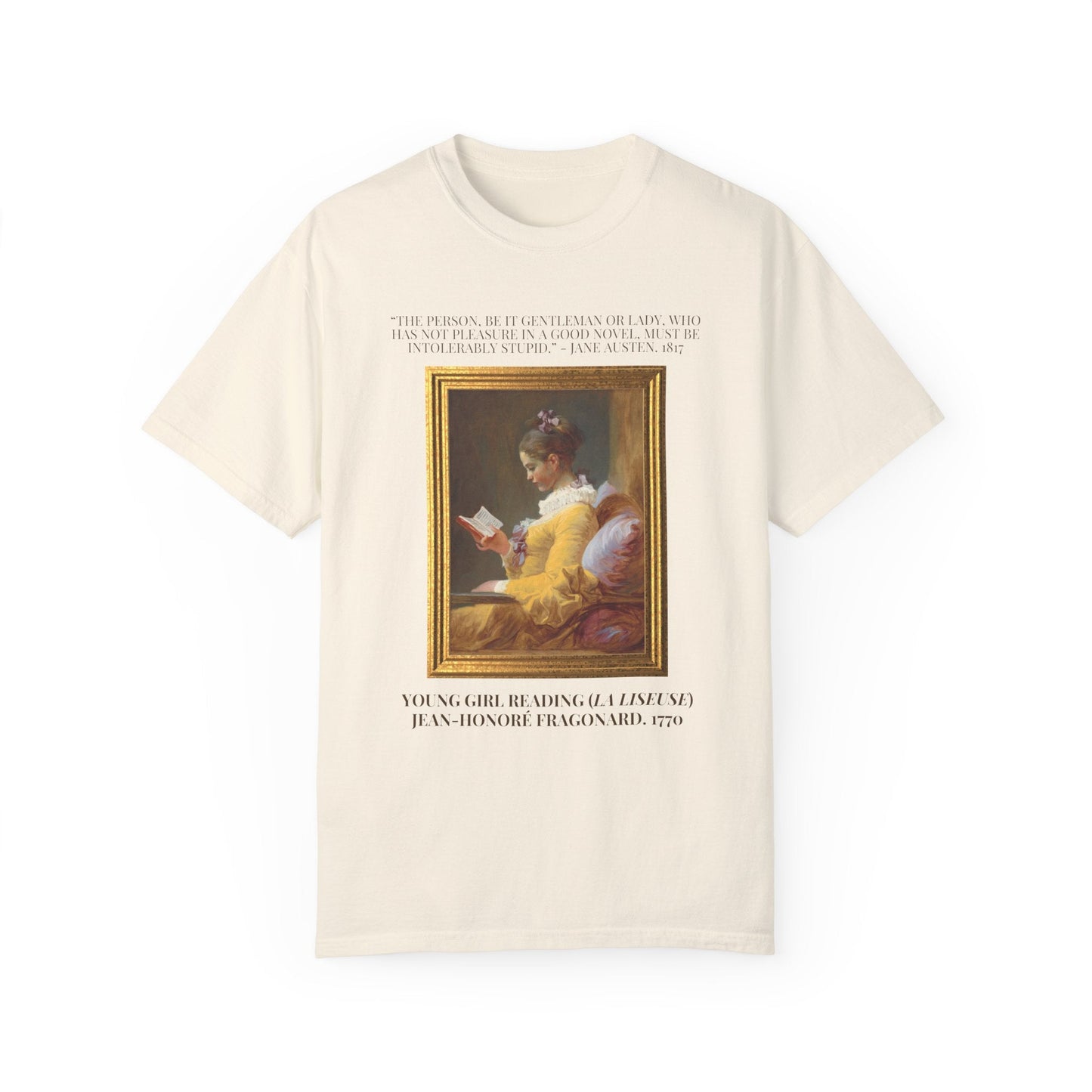 Jane Austen + JH Fragonard Reading Tee
