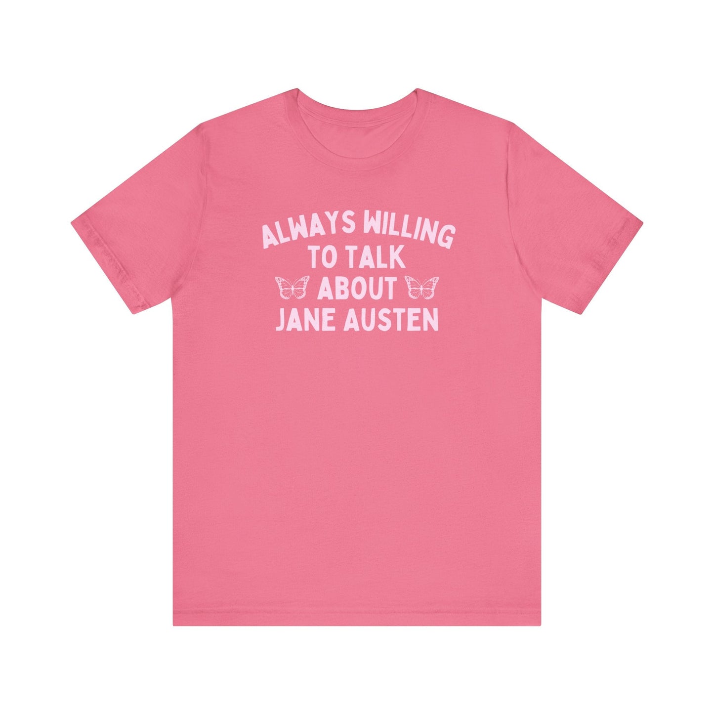 Jane Austen Tee Shirt with Cute Butterflies
