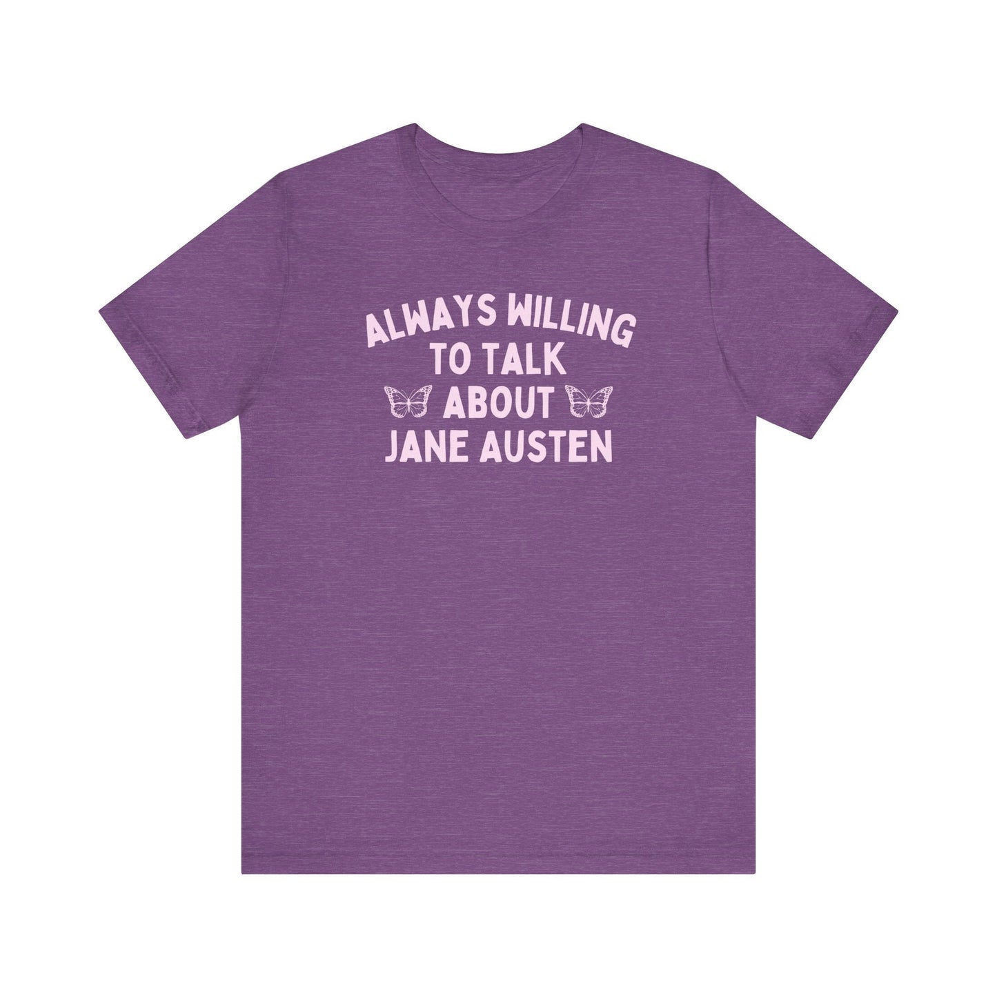Jane Austen Tee Shirt with Cute Butterflies