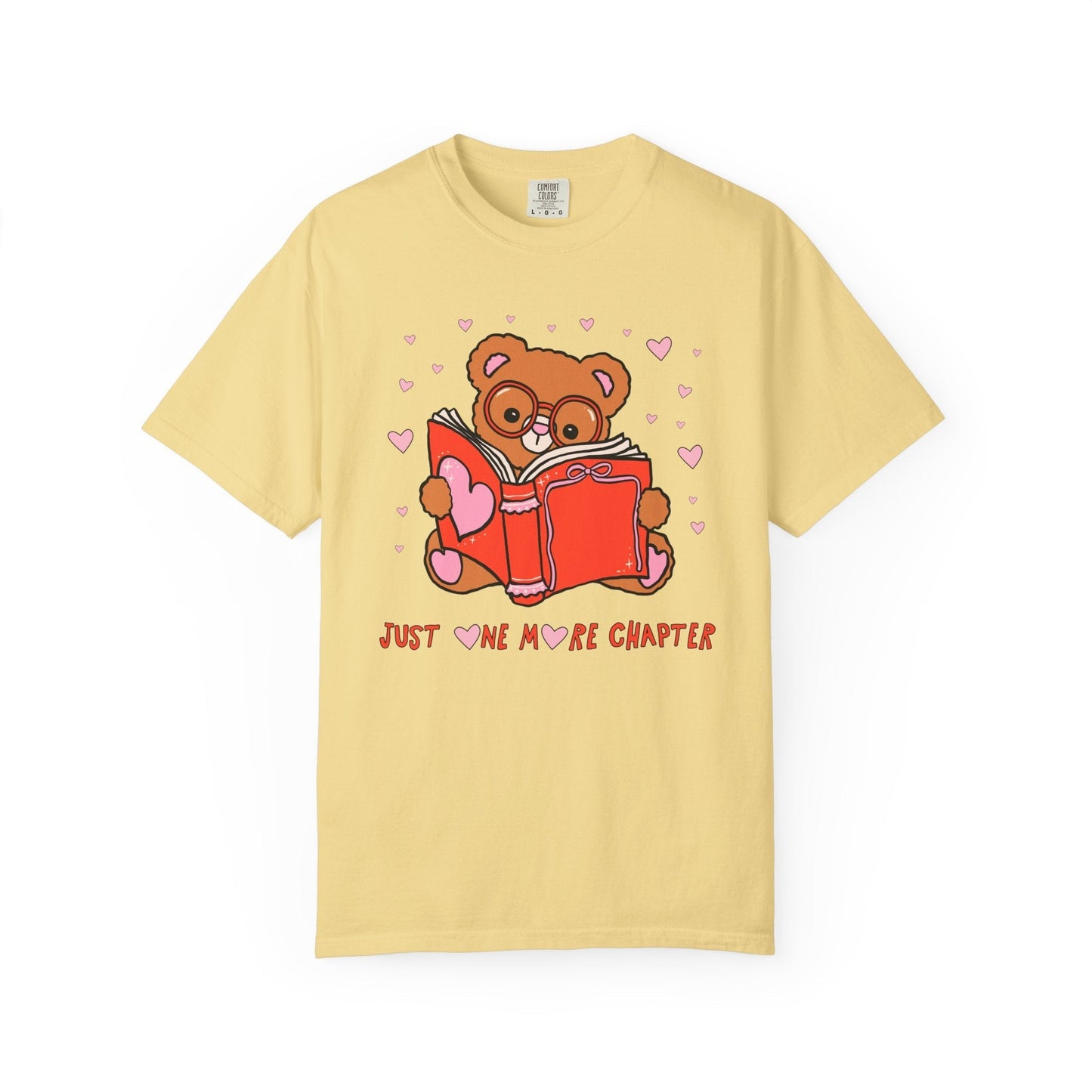 Just One More Chapter: Bookish Animal Lover Tee Shirt
