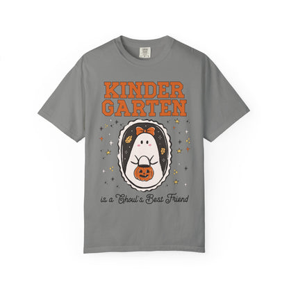 Kindergarten Halloween Teacher Tee