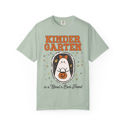 Kindergarten Halloween Teacher Tee